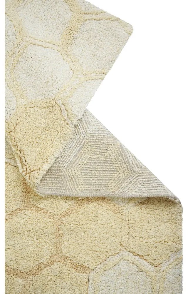 Covor galben ocru lavabil/țesut manual din bumbac 140x200 cm Sweet Honey – Lorena Canals