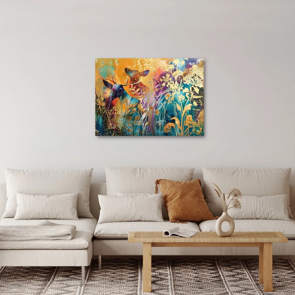 Tablou - Pictura abstractă a naturii (70x50 cm)