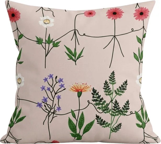Fata de perna din policoton HERBAR POLY 45x45 cm, bej