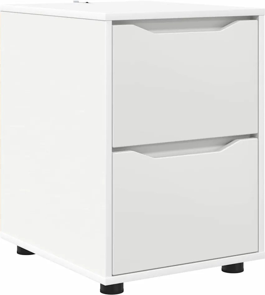 vidaXL Dulap de depozitare Alb 40 x 48 x 57 cm Lemn compozit