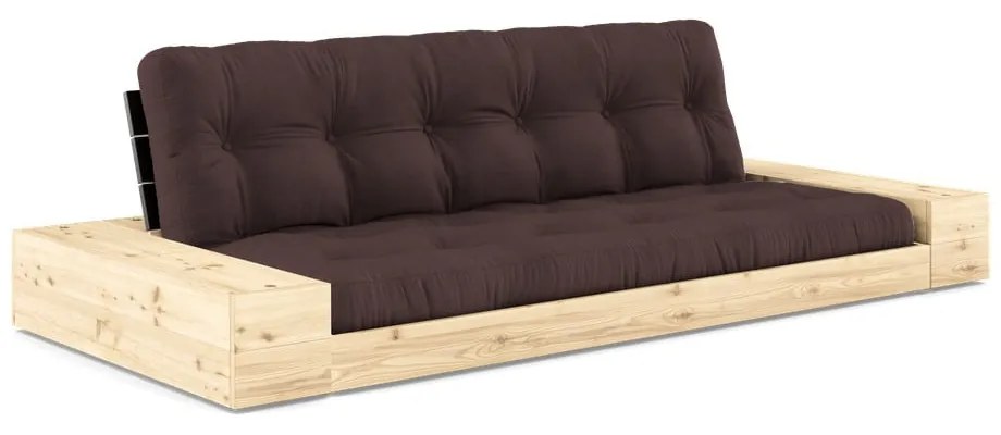 Canapea maro închis extensibilă 244 cm Base – Karup Design