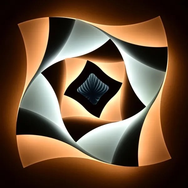 Plafonieră LED dimabilă Ecolite WALP7129-3D/LED INDI LED/70W/230V + telecomandă