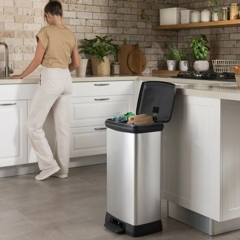Coș cu pedală Curver DECO BIN, 23 + 23 l