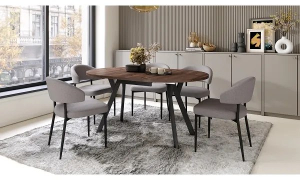 Masă de dining ARTUR, stejar/negru