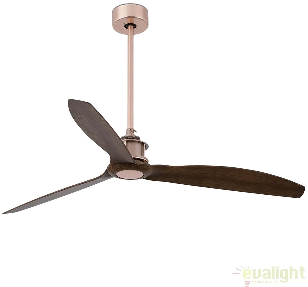 Ventilator cu telecomanda JUST cupru/ nuc 33399
