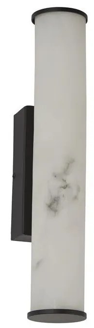 Aplica LED de perete baie metal negru Wales