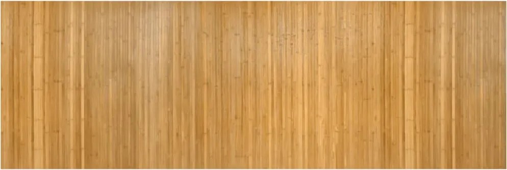 vidaXL Covor dreptunghiular, natural, 100x300 cm, bambus