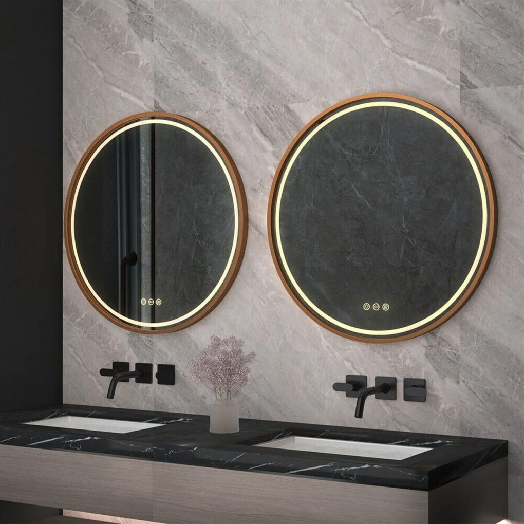 Oglindă LED 100cm MMJ BRUSH COPPER