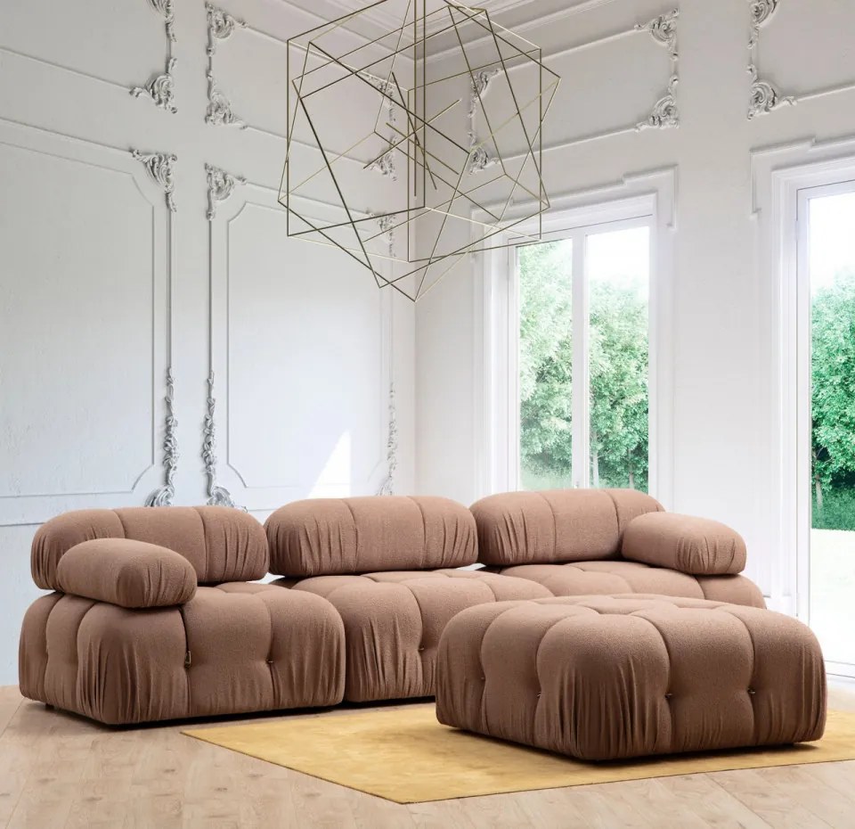 Fotoliu Modular Bubble R1, Maro