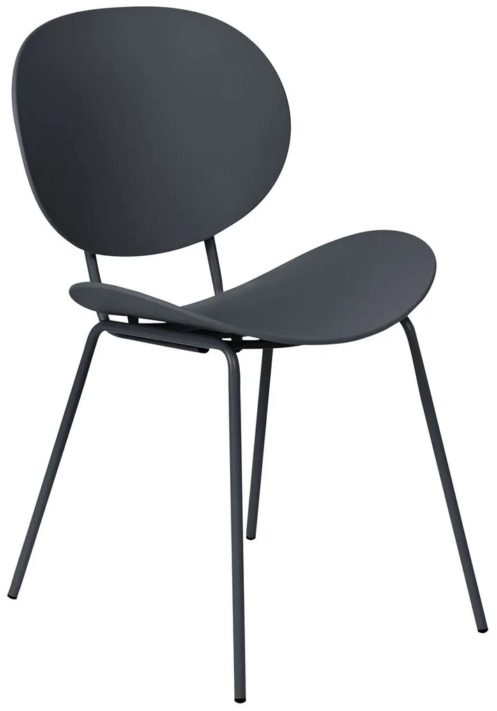 Set 2 buc scaune de sufragerie Sarrah (negru) . 1075889