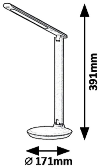 Veioza / Lampa LED de birou reglabila Osias negru