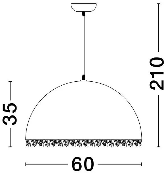 Lustra/Pendul design decorativ LALU 60cm