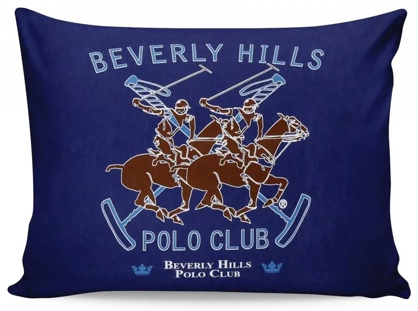 Set 2 fete de perna 50x70, 100% bumbac, Beverly Hills Polo Club, Bej/Maro/Bleumarin/Turcoaz