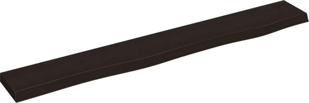 vidaXL Raft de perete maro închis 80x10x2 cm lemn masiv stejar tratat