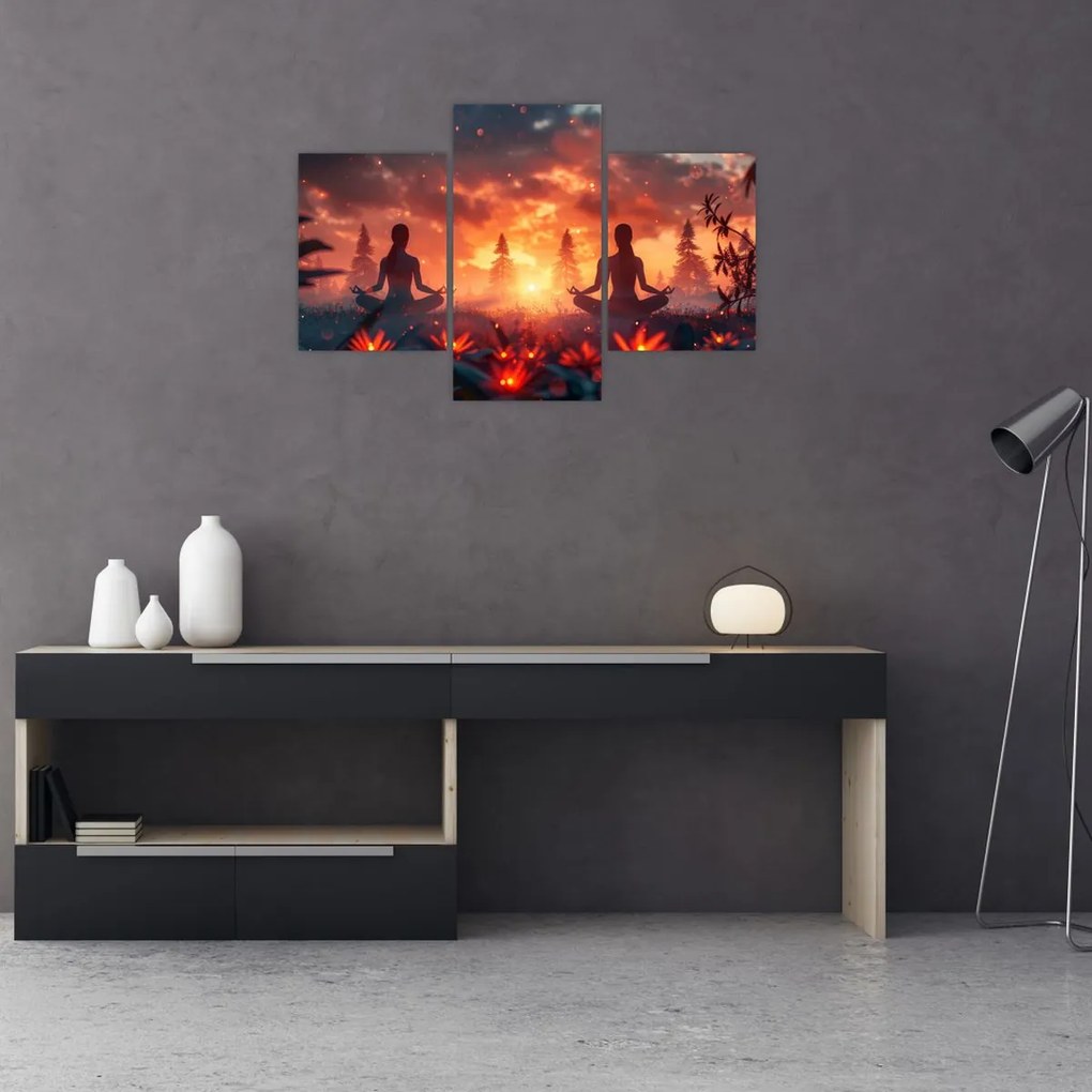 Tablou - Yoga în natură (90x60 cm)