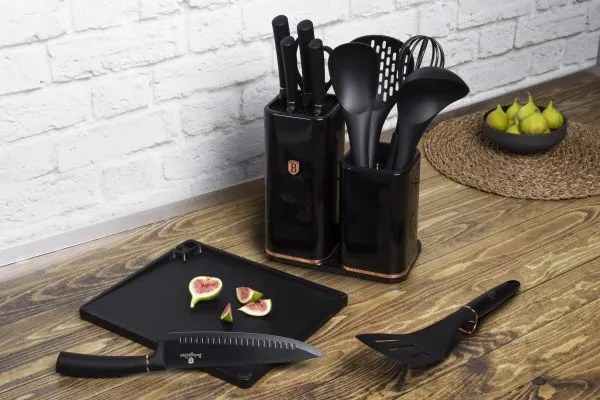 Set cutite si ustensile de bucatarie (12 piese) I-Rose Collection Berlinger Haus BH 2507