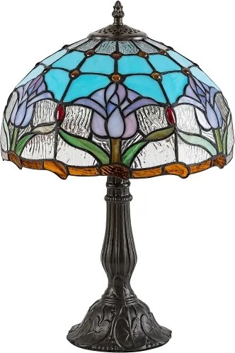 BRILAGI - Lampă de masă Tiffany cu vitralii LORAS 1xE27/40W/230V
