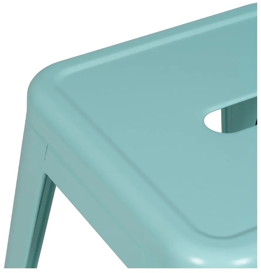 Set de scaune de bar turcoaz 2 buc. din metal (înălțime șezut 61 cm) – Ixia
