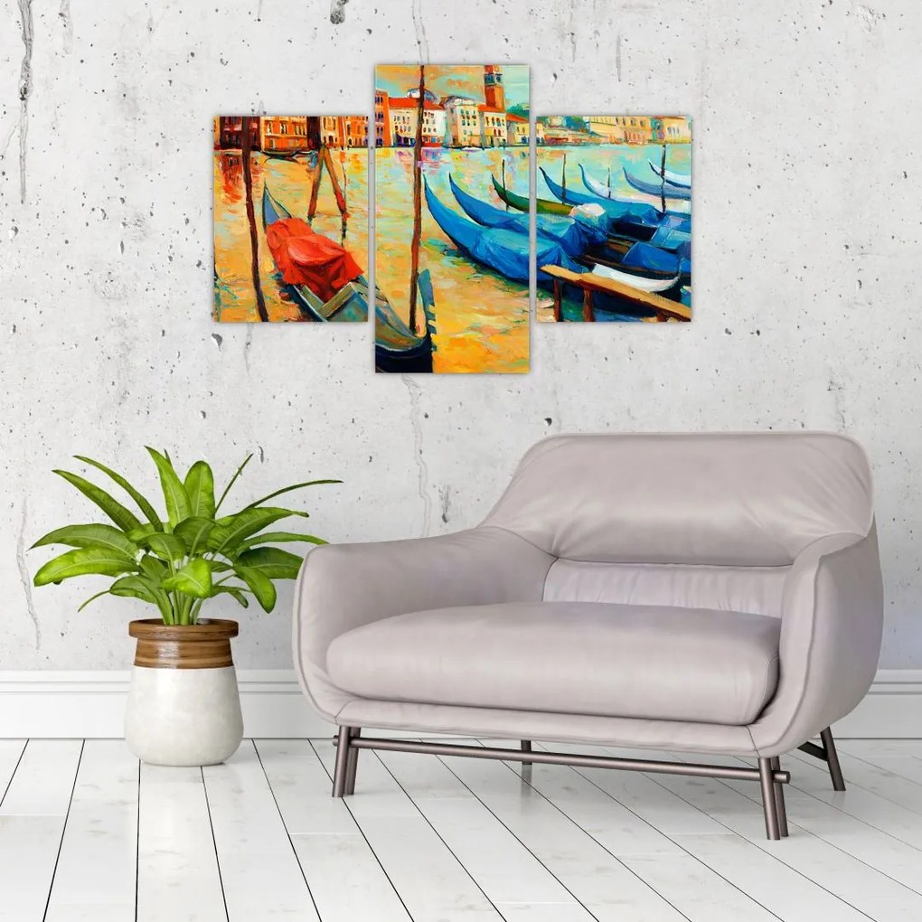 Tablou - Port în Veneția (90x60 cm)