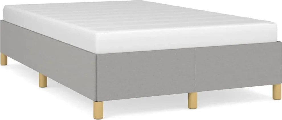 vidaXL Cadru de pat fără saltea țesătură gri deschis 120x190 cm