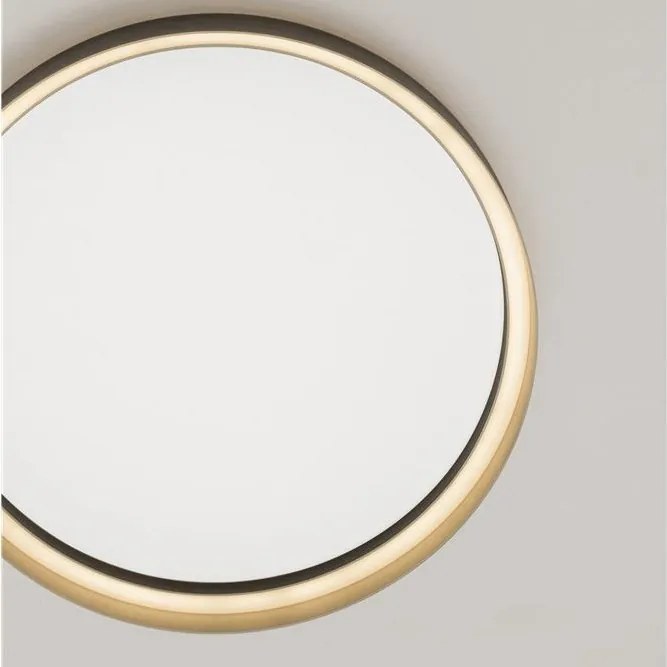 Plafoniera circulara aluminiu negru/auriu LED CCT LUMIA 60cm