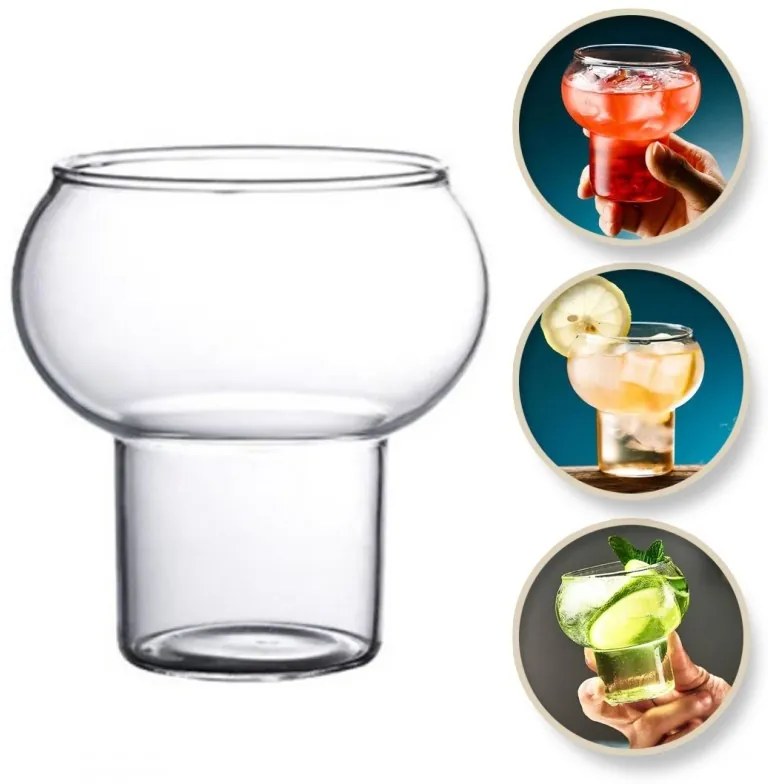 Pahar bubble din sticlă borosilicată, 250 ml