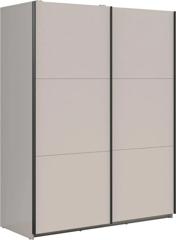 Dulap TETRIX, casmir, PAL, cu 2 usi, 154x60x196 cm