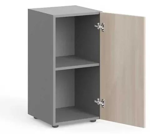 Dulap scurt Manager 39,9 x 42,2 x 80 cm, dreapta, salcâm deschis / gri