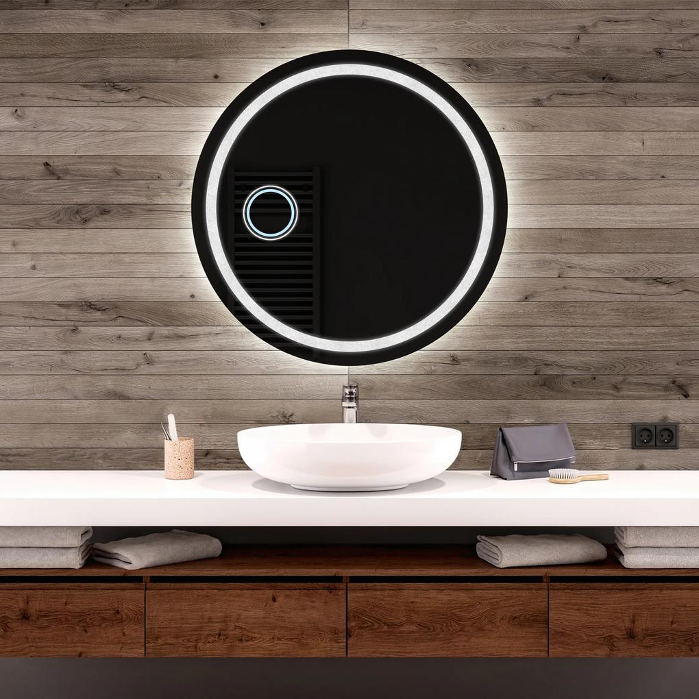 Oglindă rotundă de baie cu iluminare LED33