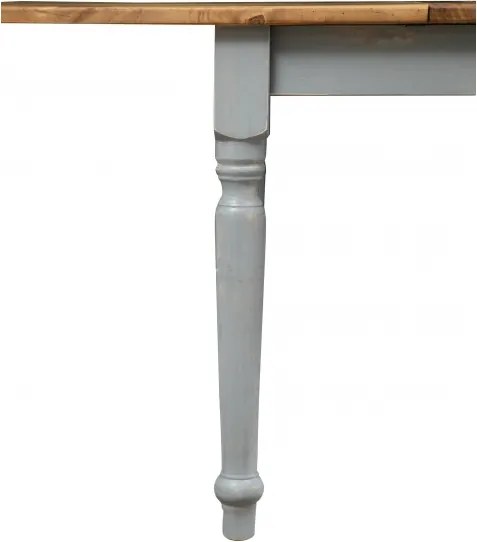 Masa pliabila, L90(180) 90 H80 cm, culoare natur gri antic, Lemn masiv