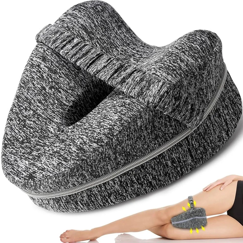 Perna între genunchi cu elastic