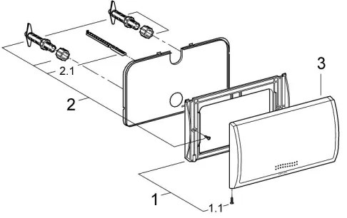 GROHE 37053SH0 - Plăcuță de acționare CLASSIC, 330 × 190 mm, albă