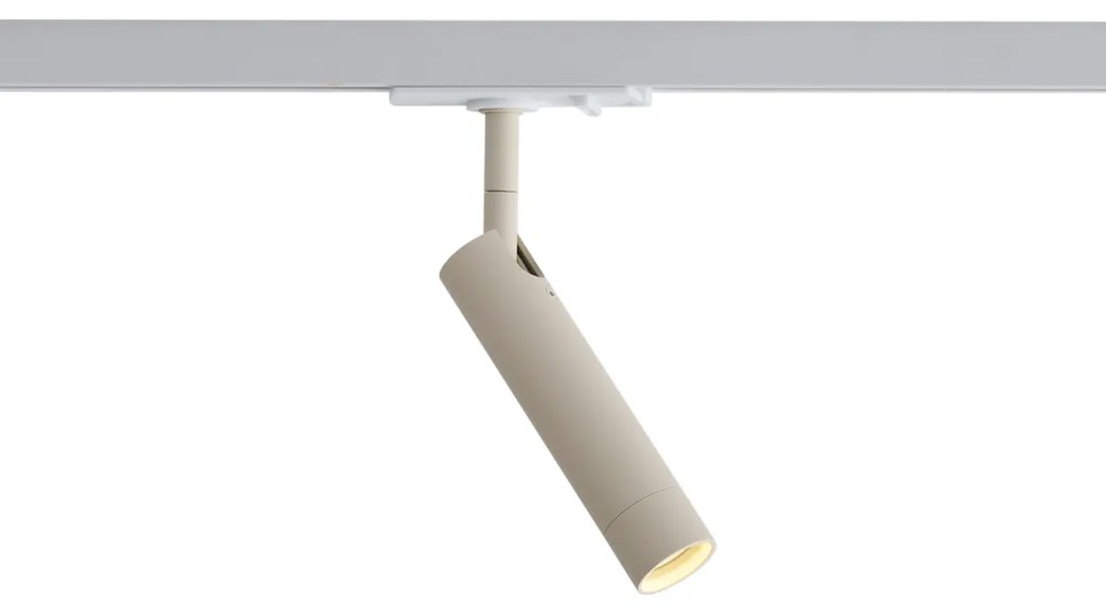 Spot modern bej cu alb pentru sistem de șină monofazat - Iconic Ivy