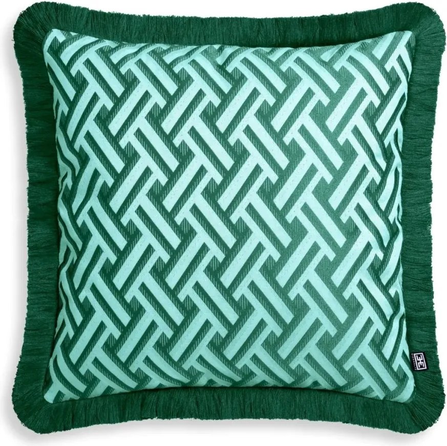 Perna decorativa design LUX Doris S green, 50x50cm