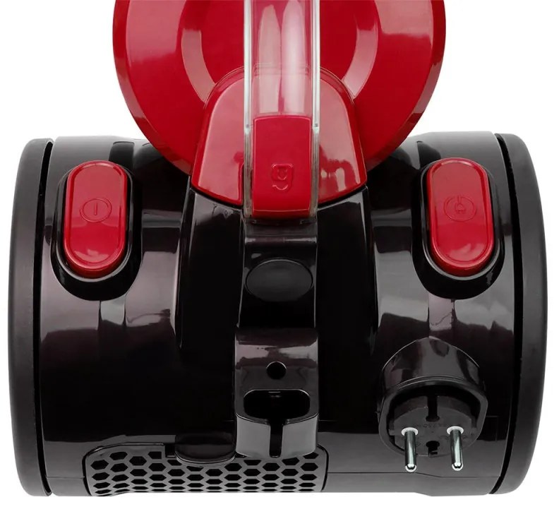 Aspirator fara sac Rosberg R51001B, 800W, HEPA, Ciclon, 2 L, Accesorii, Rosu