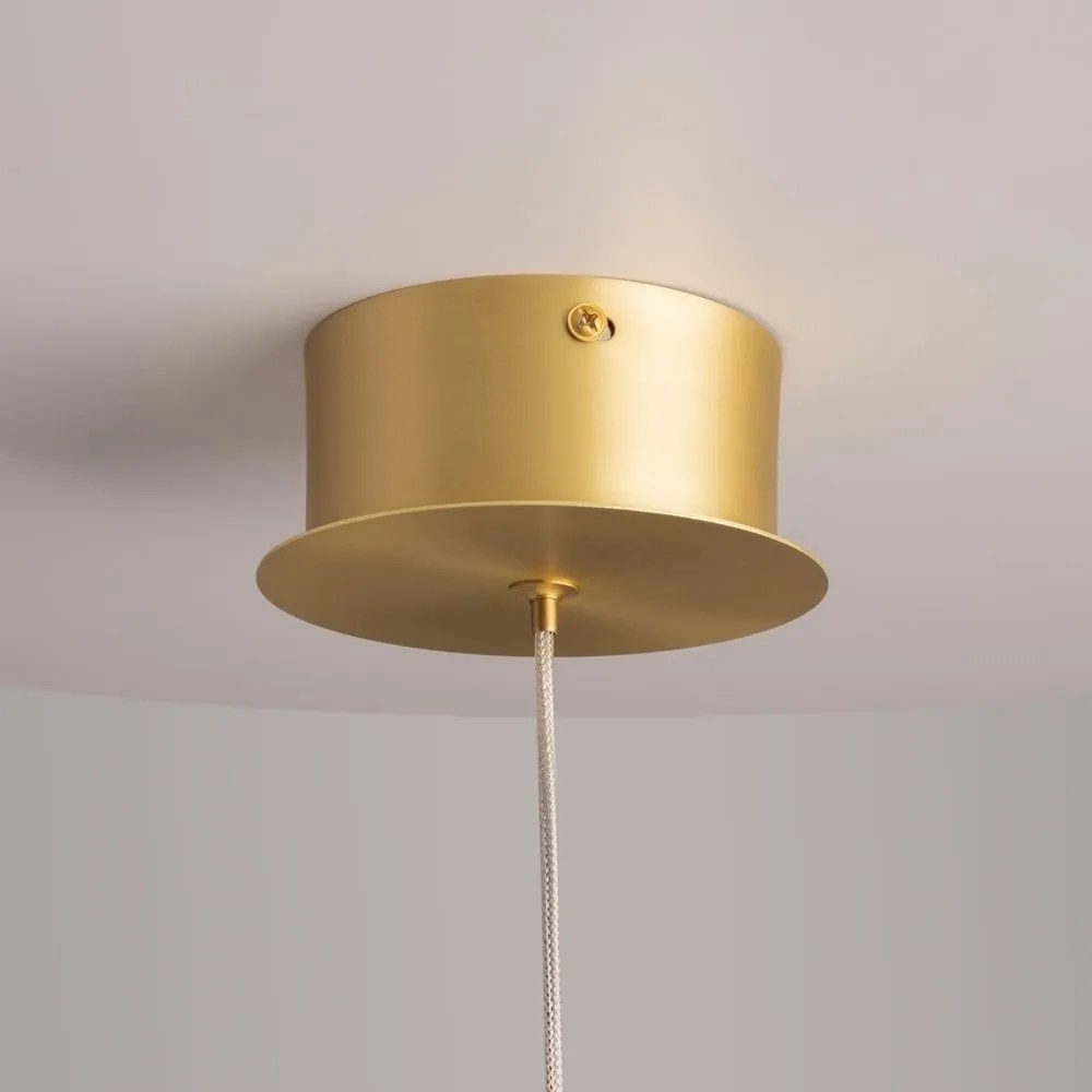 Pendul LED design decorativ Splash auriu/transparent
