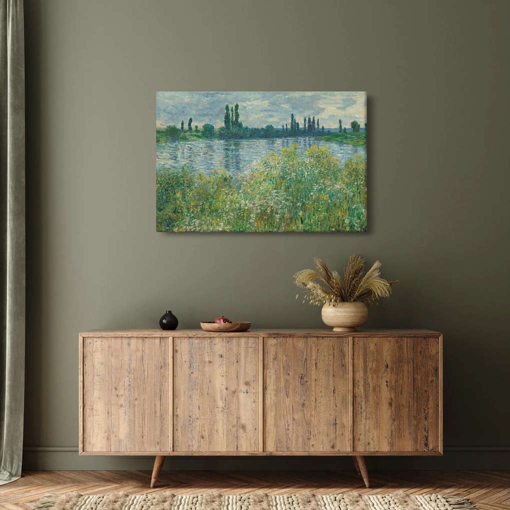 Tablou - Claude Monet, Banks of the Seine, reproducere (90x60 cm)