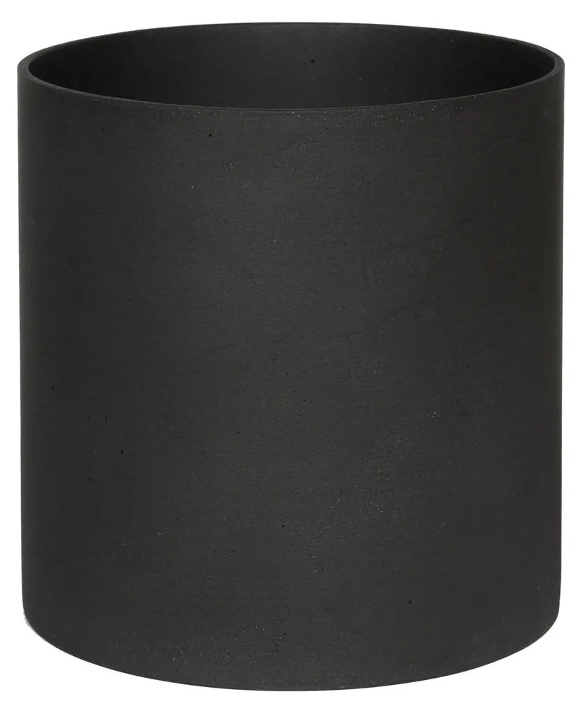 Ghiveci de flori Puk, culoare vulcan negru, dimensiuni multiple - PotteryPots Mărime: S - v. 15 cm, ⌀ 15 cm