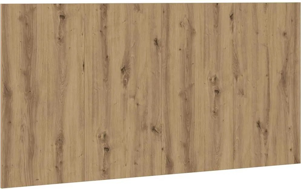 vidaXL Tăblie de pat cu LED, stejar artizanal, 160x1,5x80 cm, lemn