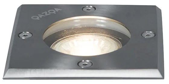 Spot îngropat din oțel 10,5 cm IP65 - Basic Square