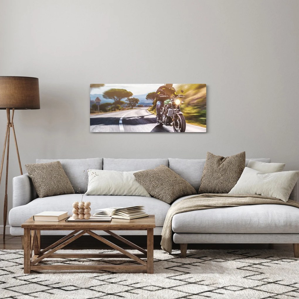 Tablou - Motociclist (120x50 cm)