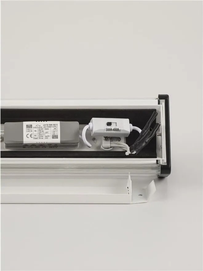 Aplica de perete LED baie IP44 VITREE negru