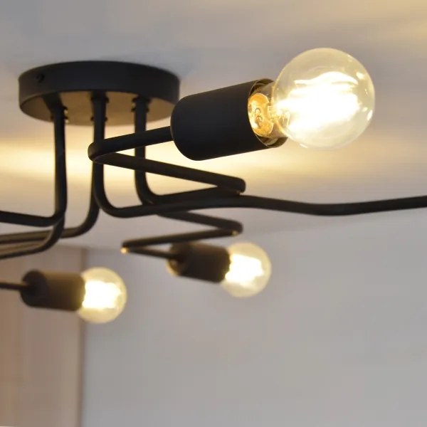 LED Lustră aplicată TUBE 6xE27/15W/230V