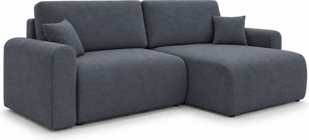 Canapea extensibila reversibila L NORDEN PAROS 250x140 cm, gri inchis