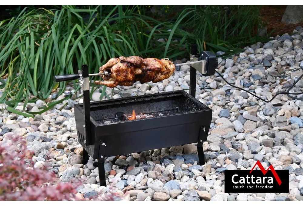 Grătar cu motor Cattara Barbecue, lungime 60 cm