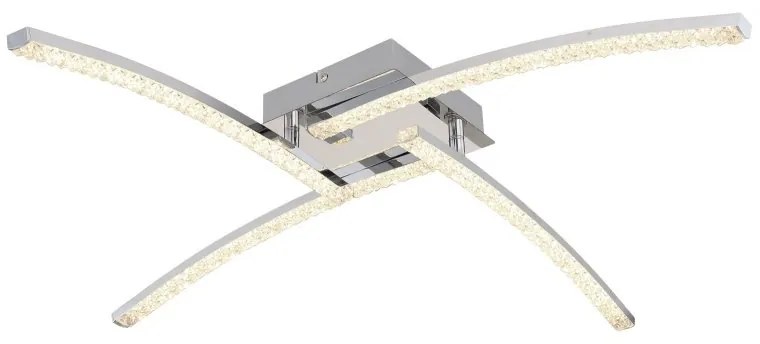 Plafoniera LED pentru baie design modern IP44 Jules crom 24W