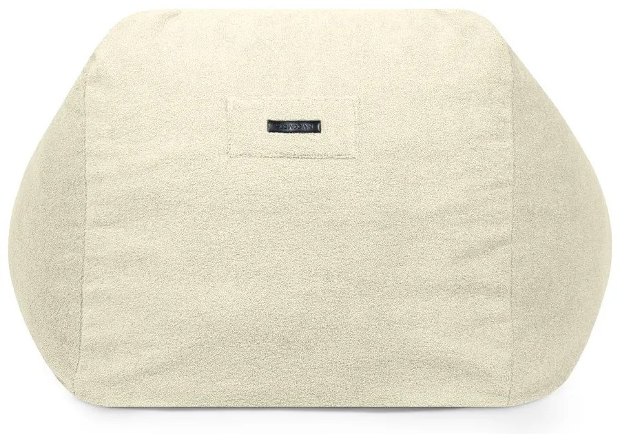 Fotoliu bean bag gri deschis cu tapițerie din țesătură bouclé Sofa Snug – SLOWDOWN