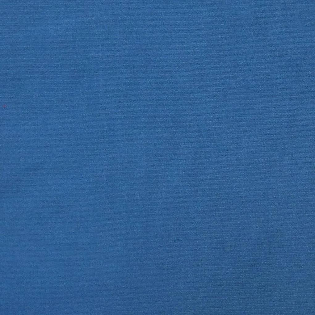 Scaune de bucatarie pivotante, 4 buc., albastru, catifea 4, Albastru