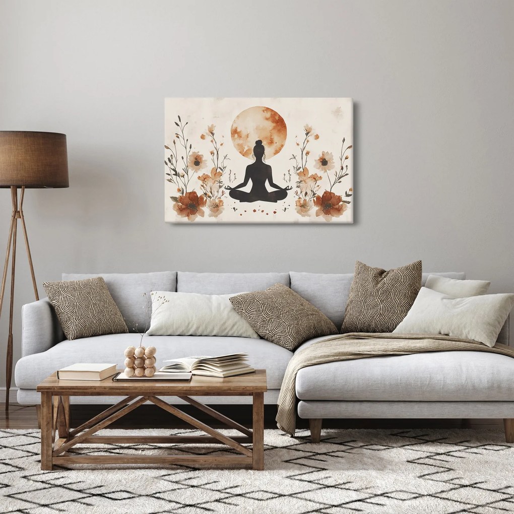 Tablou - Yoga Portocalie (90x60 cm)