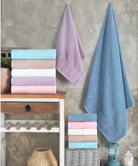 Set prosoape baie 2 buc,jacar,50x90 cm,03102